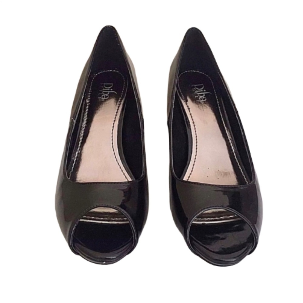 Diba Style Pumps Size 8.5 Black Patent Leather